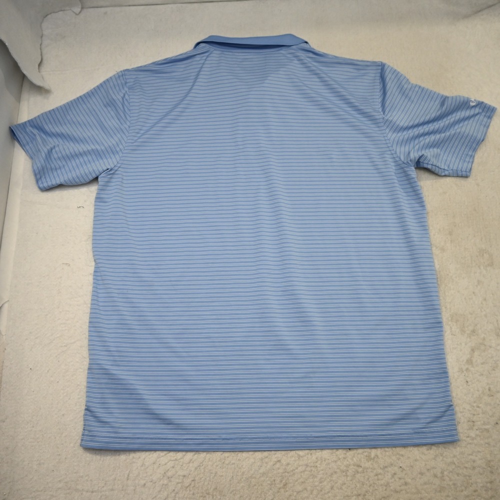 Callaway Polo Men XL Blue Striped Short Sleeve Opti-Dri Golf Shirt - Picture 7 of 10